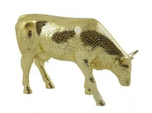 Коллекционная статуэтка коровы Mira Moo-Gold купить в интернет магазине подарков ПраздникШоп