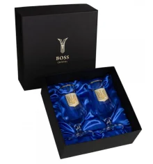 Набор для пива "Тризуб" 2 бокала 470 мл, хрусталь купить в интернет магазине подарков ПраздникШоп