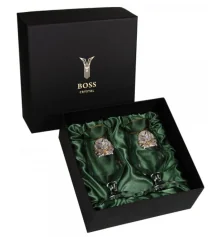 Набор для пива "Охота" 2 бокала 470 мл, хрусталь купить в интернет магазине подарков ПраздникШоп