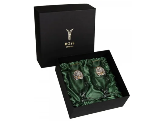 Набор для пива "Охота" 2 бокала 470 мл, хрусталь купить в интернет магазине подарков ПраздникШоп