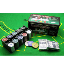 Покерный набор ( 2 колоды карт + 200 фишек ) купить в интернет магазине подарков ПраздникШоп