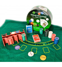 Покерный набор ( 2 колоды карт,200 фишек,сукно ) купить в интернет магазине подарков ПраздникШоп
