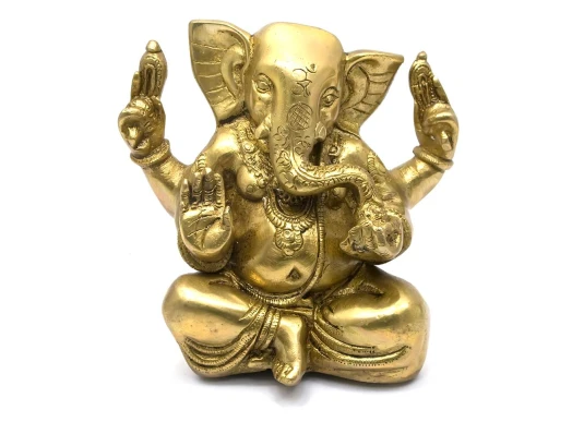 Ганеша бронза (14×12×8 см) купить в интернет магазине подарков ПраздникШоп