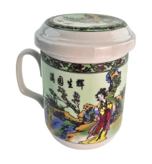 Чашка заварочная с ситом (230мл) (SFC28) «Гейши» (h-11 см купить в интернет магазине подарков ПраздникШоп