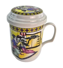 Чашка заварочная с ситом (330мл) (BFC24) «3 девушки» (h-13 см купить в интернет магазине подарков ПраздникШоп