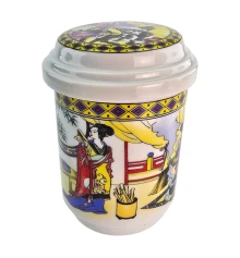 Чашка заварочная с ситом (330мл) (BFC24) «3 девушки» (h-13 см купить в интернет магазине подарков ПраздникШоп