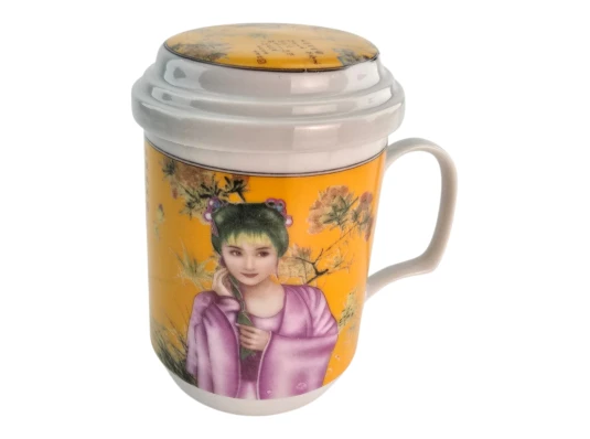 Чашка заварочная с ситом (330мл) (BFC161-13) «Гейша» (h-13 см купить в интернет магазине подарков ПраздникШоп