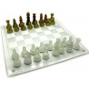 Шахматы стеклянные янтарные 39х39х6 см