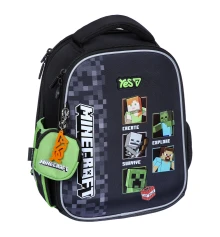 Рюкзак школьный каркасный Yes Minecraft Reality H-100S купить в интернет магазине подарков ПраздникШоп
