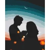 Картина по номерам ПРЕМИУМ Предложение под луной размером 40х50 см (DY018)