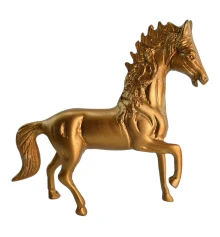 Статуэтка лошади из алюминия (20×18×4 см) купить в интернет магазине подарков ПраздникШоп