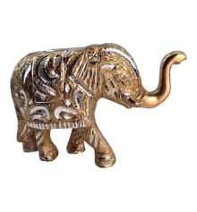Слон резной алюминиевый (16×25×7 см) купить в интернет магазине подарков ПраздникШоп