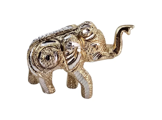 Слон резной алюминиевый (5×8×3 см) купить в интернет магазине подарков ПраздникШоп