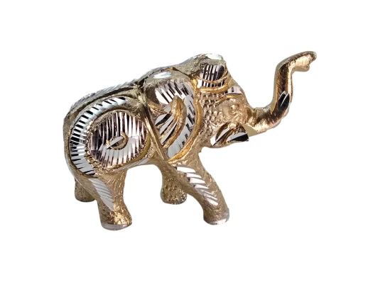 Слон резной алюминиевый (6×10×3.5 см) купить в интернет магазине подарков ПраздникШоп