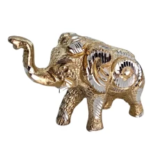Слон резной алюминиевый (7.5×10.5×4 см) купить в интернет магазине подарков ПраздникШоп