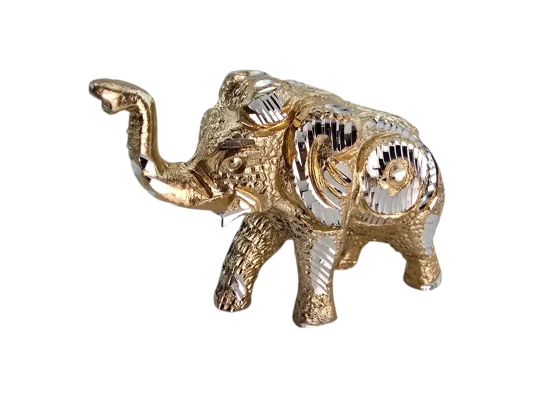 Слон резной алюминиевый (7.5×10.5×4 см) купить в интернет магазине подарков ПраздникШоп