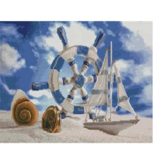 Алмазная картина ПРЕМИУМ Морские сувениры размером 40х50 см (L-273) купить в интернет магазине подарков ПраздникШоп