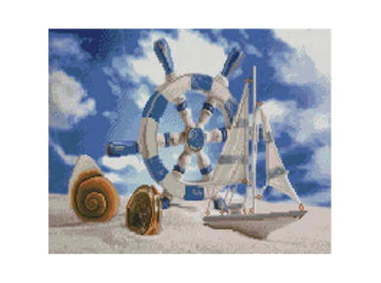 Алмазная картина ПРЕМИУМ Морские сувениры размером 40х50 см (L-273) купить в интернет магазине подарков ПраздникШоп