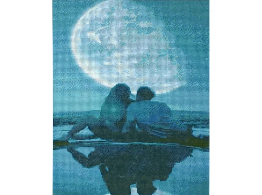 Алмазная мозаика ПРЕМИУМ Влюбленные души размером 40х50 см (D0009) купить в интернет магазине подарков ПраздникШоп