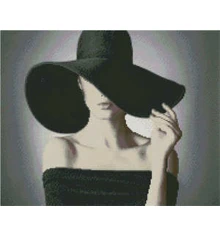 Алмазная картина ПРЕМИУМ Таинственная женщина размером 40х50 см (L-390) купить в интернет магазине подарков ПраздникШоп