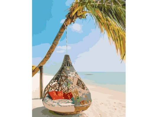 Картина по номерам ПРЕМИУМ Отдых на Филиппинах с лаком 40х50 см (SY6746) купить в интернет магазине подарков ПраздникШоп