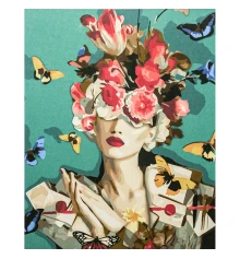 Картина по номерам ПРЕМИУМ Вместо мыслей с лаком размером 40х50 см VA-3403 купить в интернет магазине подарков ПраздникШоп