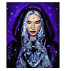 Картина по номерам ПРЕМИУМ Под защитой луны с лаком размером 40х50 см VA-3763 купить в интернет магазине подарков ПраздникШоп