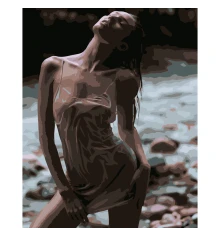 Картина по номерам ПРЕМИУМ Роскошная амазонка размером 40х50 см (DY037) купить в интернет магазине подарков ПраздникШоп