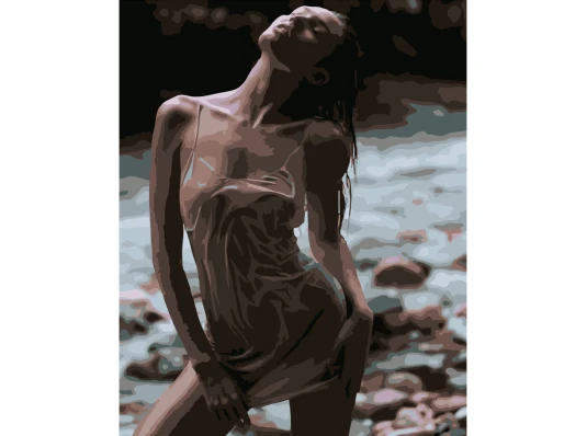 Картина по номерам ПРЕМИУМ Роскошная амазонка размером 40х50 см (DY037) купить в интернет магазине подарков ПраздникШоп