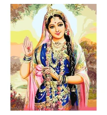 Картина по номерам ПРЕМИУМ Принцесса Индии с лаком размером 40х50 см SY6231 купить в интернет магазине подарков ПраздникШоп