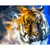 Картина по номерам ПРЕМИУМ Огненный тигр размером 40х50 см (GS321)