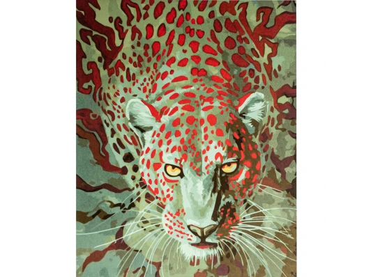 Картина по номерам ПРЕМИУМ Красное серое с лаком размером 40х50 см VA-3367 купить в интернет магазине подарков ПраздникШоп