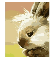 Картина по номерам ПРЕМИУМ Маленький зайчонок размером 40х50 см (DY157) купить в интернет магазине подарков ПраздникШоп