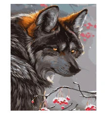 Картина по номерам ПРЕМИУМ Взгляд волка размером 40х50 см (GS456) купить в интернет магазине подарков ПраздникШоп