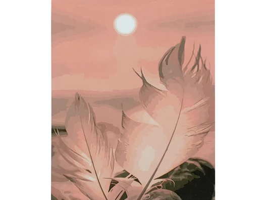 Картина по номерам ПРЕМИУМ Солнечное перышко с лаком размером 40х50 см (SY6828) купить в интернет магазине подарков ПраздникШоп