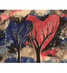 Картина по номерам ПРЕМИУМ Деревья любви размером 40х50 см (DY219) купить в интернет магазине подарков ПраздникШоп