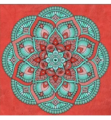 Алмазная мозаика ПРЕМИУМ Индийская мандала размером 30х30 см (ME13810) купить в интернет магазине подарков ПраздникШоп