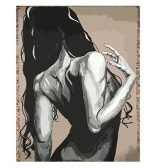 Картина по номерам ПРЕМИУМ Длинные волосы размером 40х50 см (DY352) купить в интернет магазине подарков ПраздникШоп