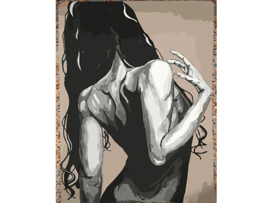 Картина по номерам ПРЕМИУМ Длинные волосы размером 40х50 см (DY352) купить в интернет магазине подарков ПраздникШоп