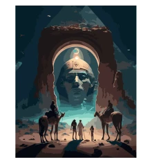 Картина по номерам ПРЕМИУМ Могучий Фараон размером 40х50 см (GS968) купить в интернет магазине подарков ПраздникШоп