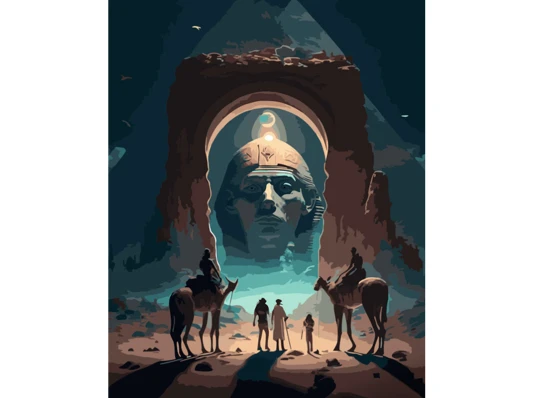 Картина по номерам ПРЕМИУМ Могучий Фараон размером 40х50 см (GS968) купить в интернет магазине подарков ПраздникШоп