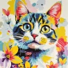 Картина по номерам Цветной котик 30х30 (ES-0924)