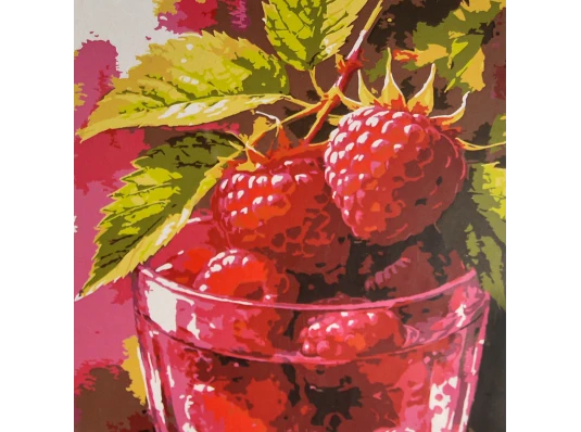 Картина по номерам Сочная малина 30х30 (ES-0927) купить в интернет магазине подарков ПраздникШоп