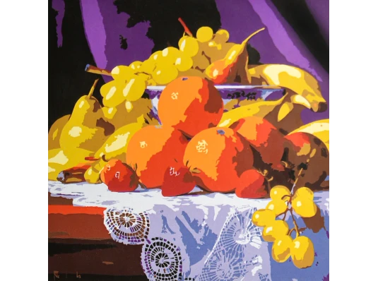 Картина по номерам Сочный натюрморт 30х30 (ES-0937) купить в интернет магазине подарков ПраздникШоп