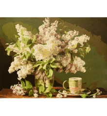 Картина по номерам Белая сирень 30х40 (SS-1323) купить в интернет магазине подарков ПраздникШоп
