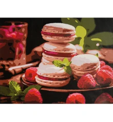 Картина по номерам Малиновые макарунки 30х40 (SS-1328) купить в интернет магазине подарков ПраздникШоп