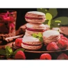 Картина по номерам Малиновые макарунки 30х40 (SS-1328)