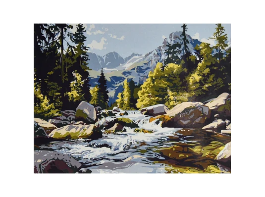 Картина по номерам Тишина среди вершин 30х40 (SS-1331) купить в интернет магазине подарков ПраздникШоп