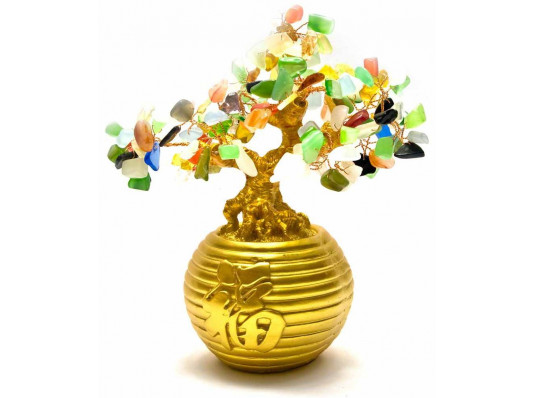 Дерево в золотой кадке купить в интернет магазине подарков ПраздникШоп