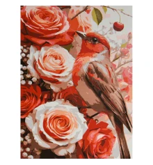 Картина по номерам Птичка среди роз 30х40 (SS-1349) купить в интернет магазине подарков ПраздникШоп